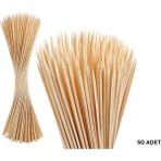 Roco Paper Co. Ahşap Çöp Şiş Dıy Çubuk SETI-50LI, Krapon, Şönil Çiçek Yapım Çubukları, Çok Amaçlı Hobi Çubuğu, 3mm