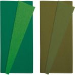 Roco Paper Co. Çift Taraflı Alman Krapon Kağıdı 2li Set, 90GR 25X125 Cm,eğrelti Otu&çimen Yeşili,yaprak&yosun Yeşil