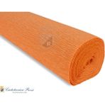 Roco Paper Co. Italyan Krapon Kâğıdı NO:610, Çiçek Yapım Kağıdı, 180GR-50X250CM, Balkabağı Turuncusu-Pumpkin Orange