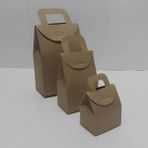 Roco Paper Co. Kraft Kınalık Çerezlik El Geçme Çanta No:3 - 10X15X6 cm 50 Adet - 10 x 15 x 6 cm