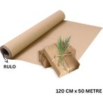 Roco Paper Co. Kraft Rulo Ambalaj Kağıdı, Çeyiz, Koli, Hediye Paketleme, Çiçek Buket, Dıy Kağıdı, 80G, 120CM x 50M