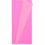 Roco Paper Co. Premium Alman Çift Taraflı Krapon, Çiçek Yapım KAĞIDI,90GR 25X125 cm %130 Esneme, Açık Gül & Pembe