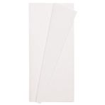 Roco Paper Co. Premium Alman Çift Taraflı Krapon, Çiçek Yapım KAĞIDI,90GR 25X125 cm %130 Esneme, Beyaz & Beyaz