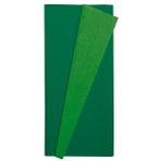Roco Paper Co. Premium Alman Çift Taraflı Krapon, Çiçek Yapım KAĞIDI,90GR 25X125 cm %130 Esneme, Eğrelti Otu&çimen Yeşili