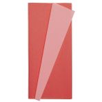 Roco Paper Co. Premium Alman Çift Taraflı Krapon, Çiçek Yapım KAĞIDI,90GR 25X125 cm %130 Esneme, Pembe&açık Çilek