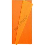 Roco Paper Co. Premium Alman Çift Taraflı Krapon, Çiçek Yapım KAĞIDI,90GR 25X125 cm %130 Esneme, Sarı & Turuncu