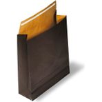 Roco Paper Co. Roco Paper Hediye Paketi 15*6*25,5 cm Kese Kağıdı Yapışkanlı Ağız Siyah 25'li Paket