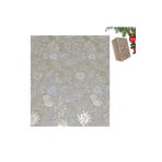 roco paper İtalyan Hediye Paketleme Kağıdı, Kraft Çiçek Yaprak Desenli Ambalaj Kağıdı, Altın, No-704G, 70x200Cm