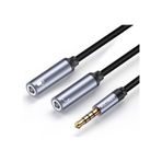 Rocoren Hi-Fi TRRS Mikrofon ve Kulaklık Birleştirici 3.5mm Y Jack Kablo