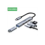 Rocoren Type-C 5Gbps 4 Portlu USB-A 3.0 Çoklayıcı Dönüştürücü Hub