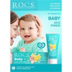 Rocs Baby Muz Püresi 0-3 Yaş Florürsüz 35 ml Yutulabilir Diş Macunu