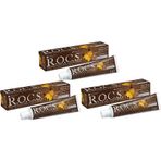 Rocs Coffe Tobacco Kahve ve Sigara İçinler İçin 3x60 ml Diş Macunu
