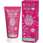 Rocs Kids 3-7 Yaş Ahududu Smoothie Tadında 45 ml Florürsüz Diş Macunu