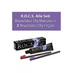 Rocs Sensation Whitening Beyazlatıcı Parlatıcı Diş Macunu 60Ml + 2 Adet Rocs Diş Fırçası Black Editi