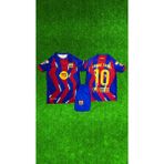 Rodak Spor Lamine Yamal 10 Barcelona Şortlu Çocuk Desenli Yeni Sezon Forması - 7 - 8 Yaş - Bordo - Mavi