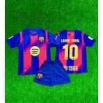 Rodak Spor Lamine Yamal 10 Barcelona Yeni Sezon Şortlu Çocuk Forması - 5 - 6 Yaş - Bordo - Mavi