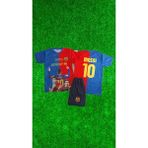Rodak Spor Messi 10 Barcelona Kırmızı Şortlu Çocuk Forması 2’li Takım - 5 - 6 Yaş
