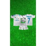 Rodak Spor Ronaldo 7 Beyaz R.madrid Şortlu Çocuk Forması 2’li Takım - 5 - 6 Yaş