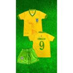 Rodak Spor Ronaldo 9 Brezilya Şortlu Sarı Çocuk Retro Forma