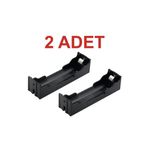 Rodevino 2 Adet 18650 Pil Yuvası Pcb Tip Tekli 3.7 v Li‑ıon Battery Holder