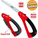 Rodex 180 mm Metal Kilitli Çelik Düz Ağaç Dal Bağ El Testeresi