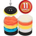 Rodex Pasta Cila Polisaj Süngeri Seti 115MM Matkap Uyumlu Pasta Cila Parlatma Pedi Seti 11 Parça