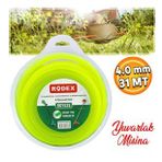 Rodex RDY539 Misina Motorlu Tırpan Yuvarlak Misina 4 mm 31 Metre Çim Ot Biçme Teli