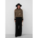 Rodez Leopar Desenli Oversize Kazak - Leopar - Kahverengi - Standart