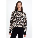 Rodi Bayan Oversize Leopar Desenli Kazak RD24KB310197