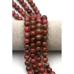 Rodonit Doğal Taş Dizi 10 Mm Küre Kesim - Dz-0998