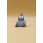 Rodopiva Örgü Desenli Güvercin Anahtarlık (Plastik) - Çok Renkli - 3cm x 3cm
