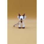 Rodopiva Örgü Desenli Keçi Anahtarlık (Plastik) - Çok Renkli - 4cm x 3,5cm