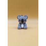 Rodopiva Örgü Desenli Koala Anahtarlık (Plastik) - Çok Renkli - 4cm x 3cm