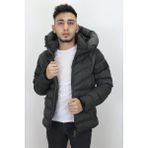 Rodrigo Fistan Store Erkek Kapüşonlu Spor Kesim Rahat Kalıp Kolları Lastikli Kışlık Mont - Haki Yeşil