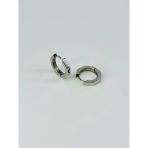 Rodyum Çelik Erkek Küpe Çap (12 Mm) Kalınlık (3 Mm) - Ekp0012