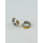 Rodyum Ve Çelik Erkek Küpe Çap (9 Mm) Kalınlık (4 Mm) - Ekp0001