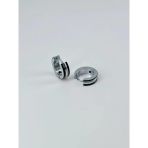 Rodyum Ve Siyah Çelik Erkek Küpe Çap (9 Mm) Kalınlık (4 Mm) - Ekp0006