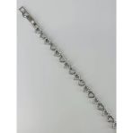 Rodyum Zirkon Taşlı Pirinç Bileklikler 17+2 Cm - Kbl0369