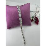 Rodyum Zirkon Taşlı Pirinç Zirkon Bileklikler 17+2 Cm - Kbl0349