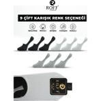 Roff Çorap Pamuklu Erkek Babet Çorap Dikişsiz Görünmez Kaydırmaz Silikonlu 9’lu Paket - 40 - 44 - Antrasit - Gri - Beyaz
