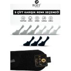 Roff Çorap Pamuklu Erkek Babet Çorap Dikişsiz Görünmez Kaydırmaz Silikonlu 9’lu Paket - 40 - 44 - Lacivert - Beyaz - Gri