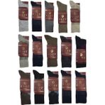 Roff Çorap Yünlü Lambswool Koyun Kılı Kışlık Erkek Çorap Renk 10 Lu Paket 40-44 Numara - Renkli - 40 - 44