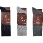 Roff Çorap Yünlü Lambswool Koyun Kılı Kışlık Erkek Çorap Renk 3 Lü Paket - Renkli - 40 - 44
