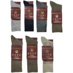Roff Çorap Yünlü Lambswool Koyun Kılı Kışlık Erkek Çorap Renk 7 Li Paket - Renkli - 40 - 44