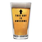 Rogue River Tactical This Guy Is Awesome Komik Bira Bardağı İçecek Bardağı Bira Bardağı 16 Oz Pub Şaka Hediye Erkekler İçin Komik Şaka Onun Koca Babalar Günü