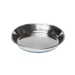Rogz 200 ml Mavi Catz Bowlz Anchovy Kaymaz Taban Çelik Kedi Mama ve Su Kabı