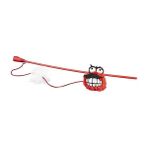 Rogz Catnip Toyz Fluffy Magic Stick Kırmızı 46 cm Peluş Kedi Olta Oyuncağı