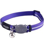 Rogz Catz AlleyCat Halsband Çıngıraklı Mor Small 1.1x20-31 cm Kedi Boyun Tasması