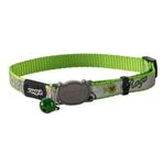 Rogz Catz Reflectocat Halsband Balık Desenli Yeşil 1.1x20-31 cm Small Kedi Boyun Tasması