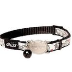Rogz Catz Reflectocat Halsband Kedi Desenli Siyah 1.1x20-31 cm Small Kedi Boyun Tasması
